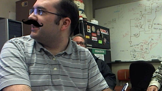 Google Hangout Mustache