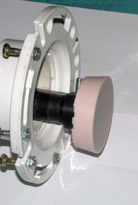 Plunger mounted on linear actuator.