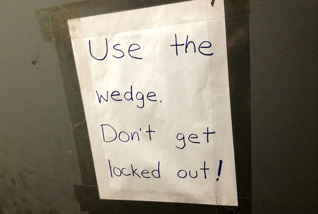 Use the wedge!